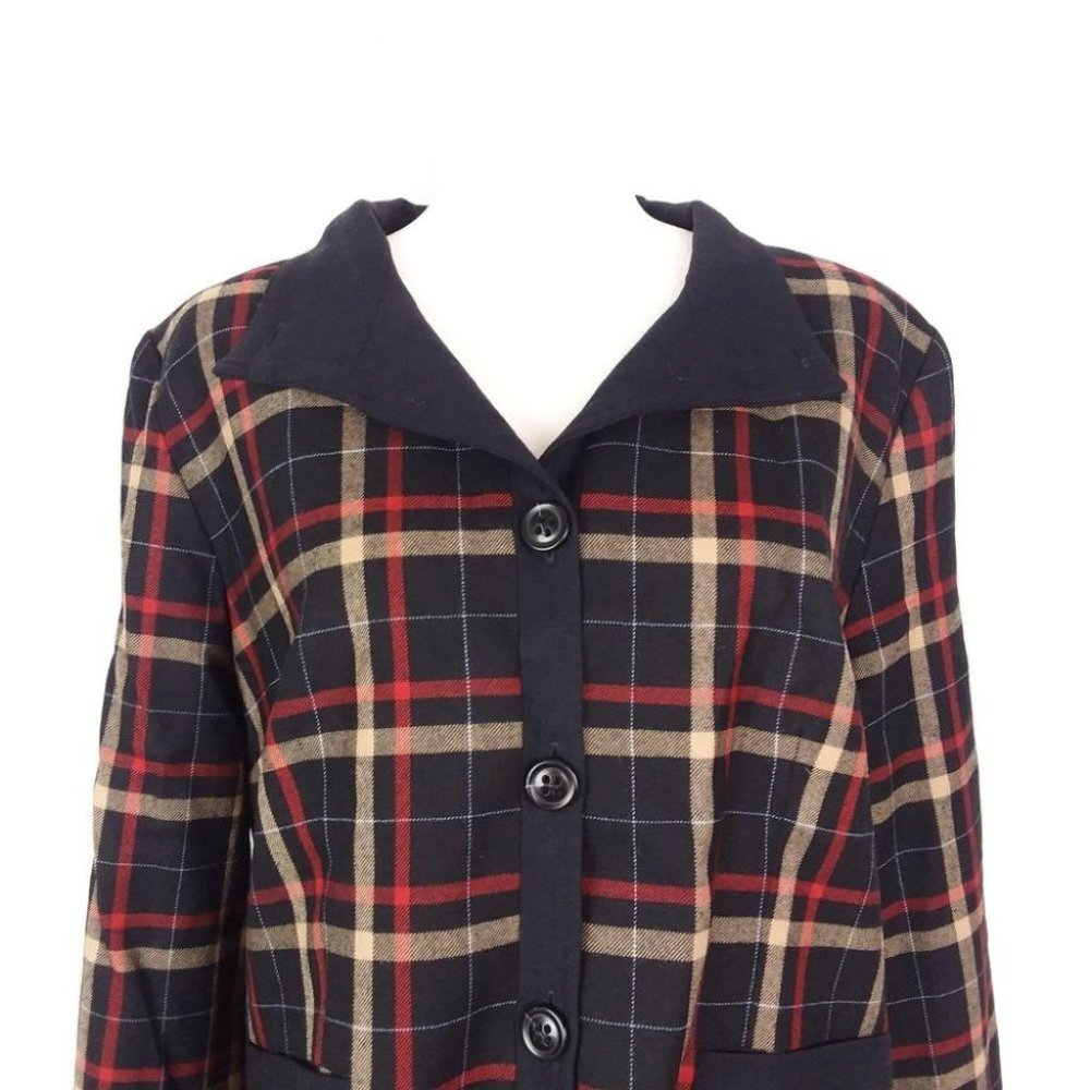 Pendleton 100% Virgin Wool Tartan Button Jacket - image 2